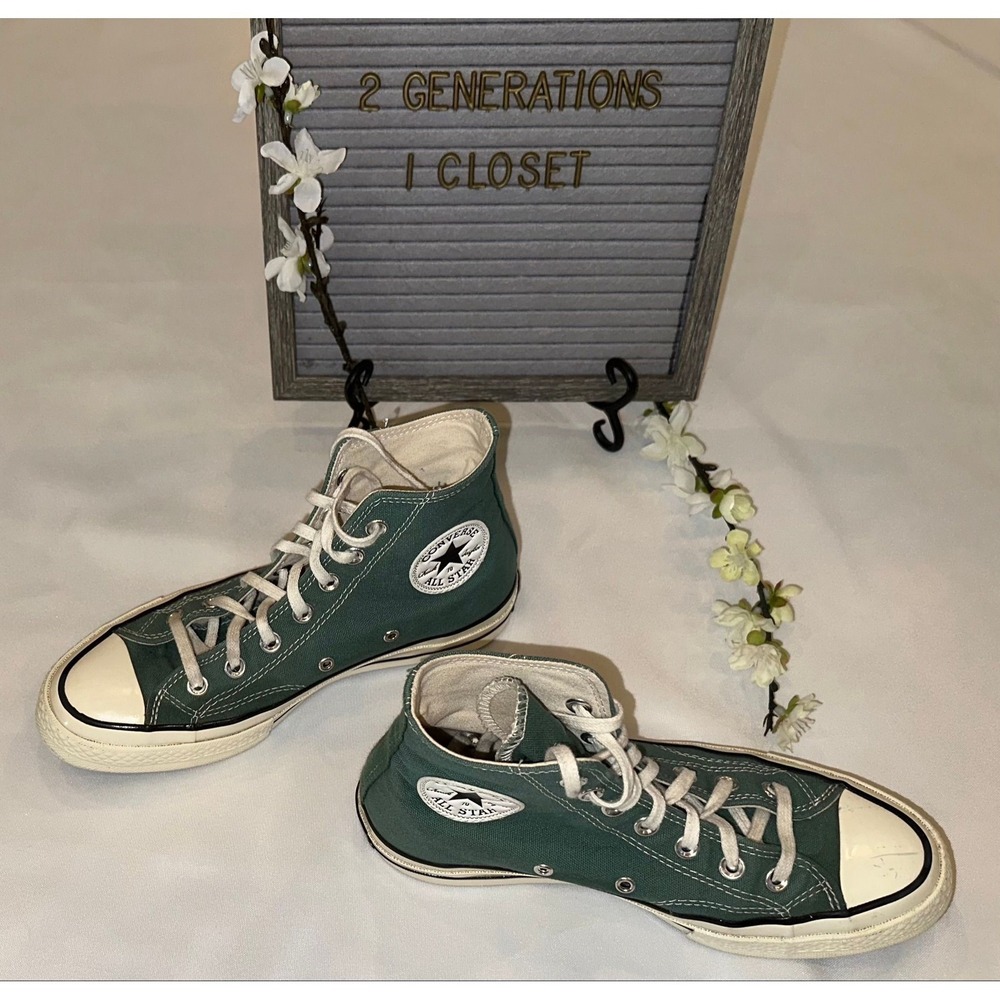 Converse Chuck Taylor All Star 70 High Top Green Dark Teal Sneakers Womens 7.5